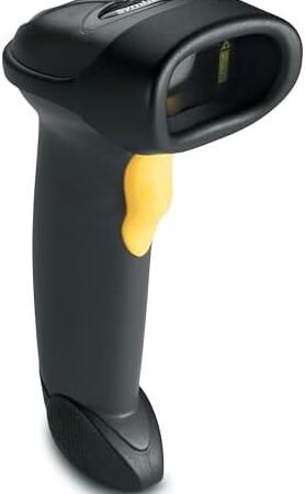 Zebra LS2208-SR Barcode Laser Scanner | Handheld Corded 1D Scanner | USB Kit | USB Cable Included